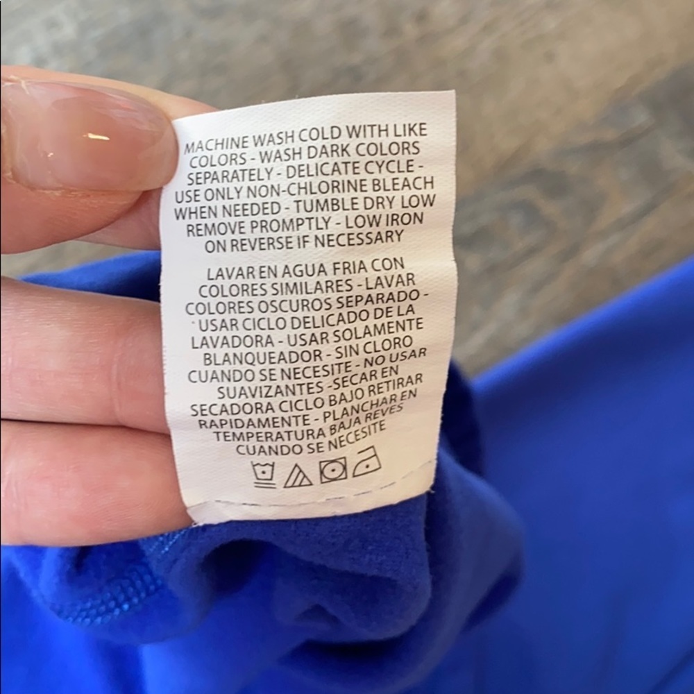 Layer 8 Blue Performance Qwick-Dry S Pullover - Picture 10 of 13